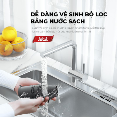 Máy hút bụi cầm tay có dây JETZT X10 PRO, kèm đầu hút giường nệm với phân loại X10 PRO MAX - Hàng chính hãng