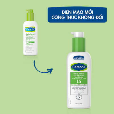Sữa Dưỡng Ẩm Chống Nắng Dịu Lành Cho Da Nhạy Cảm Cetaphil Daily Facial Moisturizer SPF15 118ml