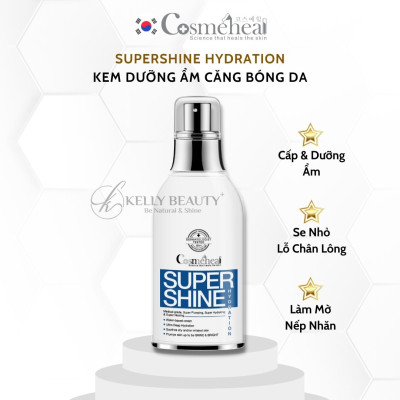 Kem Dưỡng Ẩm Căng Bóng Da Cosmeheal SuperShine Hydration - Phục Hồi, Mờ Nếp Nhăn, Trẻ Hóa Làn Da | Kelly Beauty