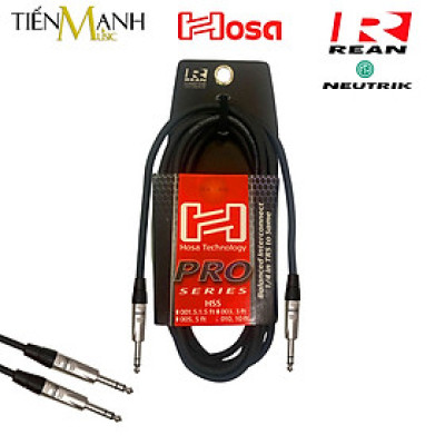 Dây Cáp Loa Kiểm Âm Hosa Pro Balanced Rean by Neutrik 2 Đầu 6ly Stereo TRS HSS-001.5, HSS-003, HSS-005, HSS-010 Studio Monitor Cable Hàng Chính Hãng