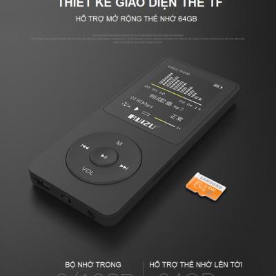 Máy Nghe Nhạc MP3 Ruizu X02 Bộ Nhớ Trong 8GB AZONE - Hàng Nhập Khẩu
