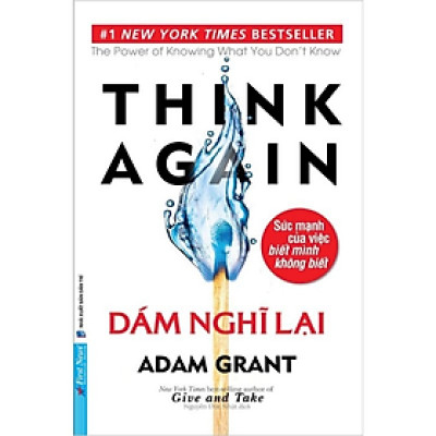 Sách Dám nghĩ lại - Adam Grant