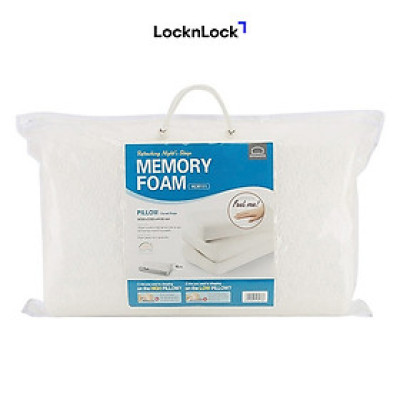Gối Memory Foam 50D Hình Cong Lock&Lock HLW111 (50 x 30 cm) - Trắng