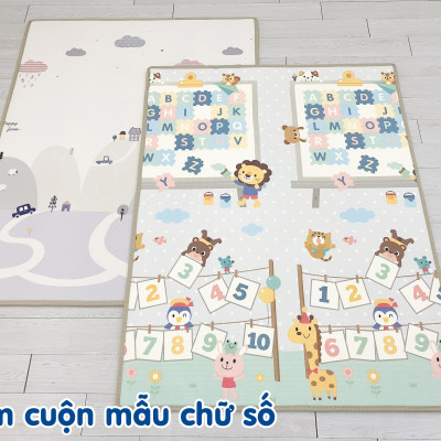 Thảm Chơi cho bé Umoo xốp XPE, Dày, Cuộn Tròn, Không Mùi, Không Thấm Nước