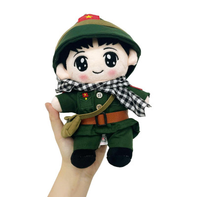 Gấu Bông Yêu Nước Chú Bộ Đội 25 cm - ZooZoo 25250 - Màu Xanh Lá