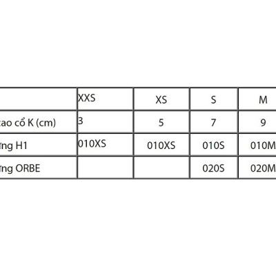 Nẹp cổ cứng hỗ trợ cột sống cổ ORBE H1