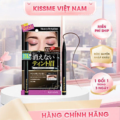 Bút Kẻ Chân Mày Bền Trong 24h Chống Thấm Nét Vẽ Siêu Mịn Kissme Heavy Rotation Tint Liquid Eyebrow
