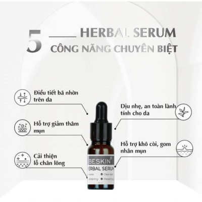 COMBO 2 Lọ Serum Mụn BESKIN 5ml, Làm Mờ Vết Thâm Mụn, Da Khoẻ Căng Bóng, Se Khít Lỗ Chân Lông