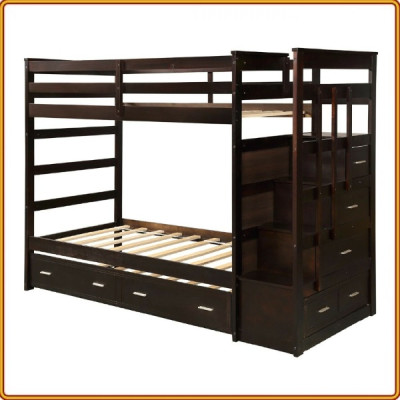 Giường 2 Tầng Juno Sofa 2 hộc kéo KT 1m 