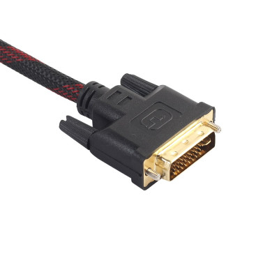 Cáp Chuyển Đổi DVI 24+5 Sang VGA Bọc Lưới Chống Nhiễu Dài 1,5m - Hàng Nhập Khẩu