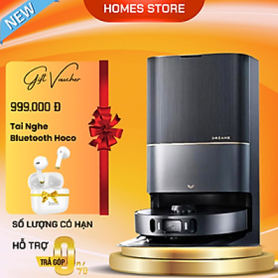 Robot Hút Bụi Lau Nhà Dreame X30 Ultra Camera AI Siêu Thông Minh, Tự Cắt Vụn Tóc Tự Giặt Sấy Nước Nóng Tự Vệ Sinh Dock Sạc Lực Hút 8300 Pa - Hàng Chính Hãng