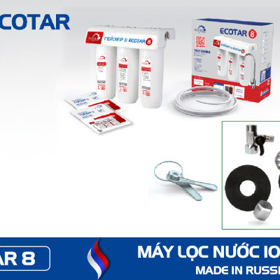 Máy lọc nước ion canxi Geyser ECOTAR 8 - Hàng nhập khẩu - Model tích hợp công nghệ lõi lọc liên hoàn Unitech tiên tiến nhất của Geyser LB Nga dành cho gia đình.