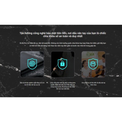 Khóa cửa thông minh cho cửa nhôm EZVIZ DL06 Pro - Hàng chính hãng