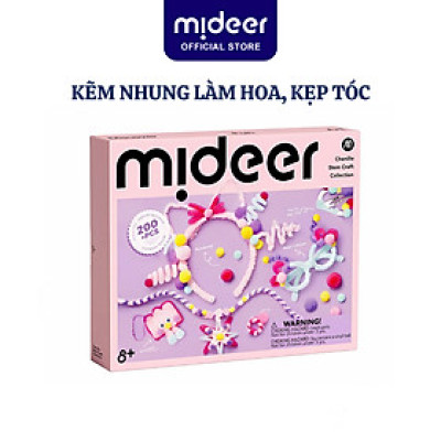 Kẽm nhung làm hoa, kẹp tóc handmade Mideer Chenille Stem Craft Collection