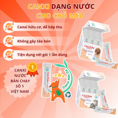 BOSSEN - Calcium Delight for cat Bổ Sung Canxi và Khoáng cho Mèo - Hộp 20 gói 2.5ml