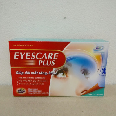 VIÊN UỐNG SÁNG MẮT EYESCARE PLUS - KHỎI LO CÁC BỆNH VỀ MẮT - TĂNG CƯỜNG THỊ LỰC CHO MẮT - HẾT MỎI MẮT, NHỨC MẮT - MỖI NGÀY 1 VIÊN - EYES CARE PLUS - HỘP 30 VIÊN