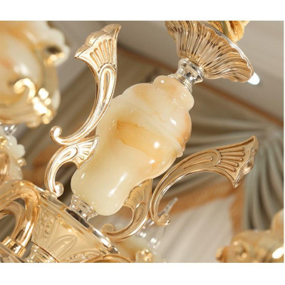 Đèn chùm trang trí pha lê cao cấp loại 15 tay chuẩn loại 1 kèm bóng LED nến (ảnh chụp lắp cho khách)