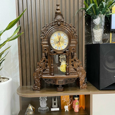 Đồng Hồ Để Bàn Gỗ Mun Đuôi Công Thương Hiệu TOKDODO