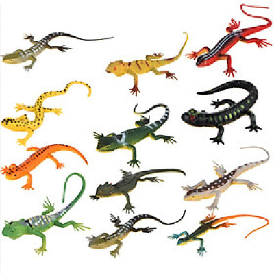 Bộ đồ chơi 12 thằn lằn, tắc kè Safari Animal World mẫu 2