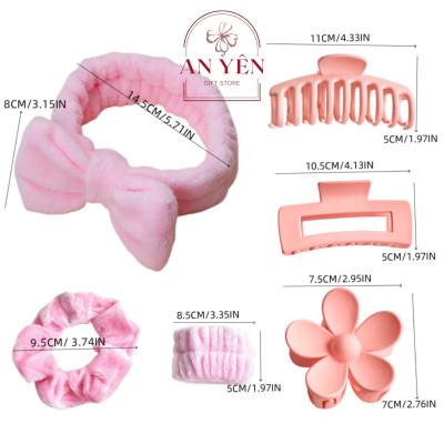 Set Quà Tặng 3 Món Kẹp Tóc và Dây Cột Nàng Thơ No.9 Tặng Sinh Nhật Bạn Gái Người Yêu 20/10 8/3, Quà Tặng Học Viên