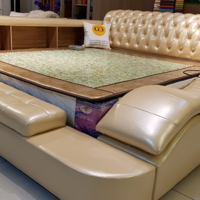 Giường ngủ Juno Sofa cao cấp có thành massage Kt 1m6 x 2m hoặc 1m8 x 2m
