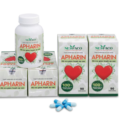 Combo 4 Tặng 2 Hộp Thảo Dược Cao Huyết Áp Apharin  - Liệu Trình 3 Tháng