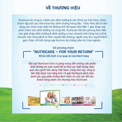 Sữa bột Nutricare MetaCare 2+ phát triển toàn diện