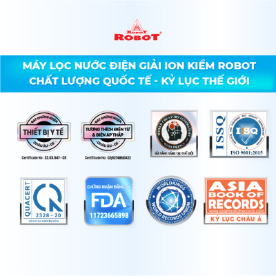 Máy Lọc Nước Điện Giải Ion Kiềm ROBOT IonKing 511 Chế Độ Nóng Nguội Lạnh - Hàng Chính Hãng