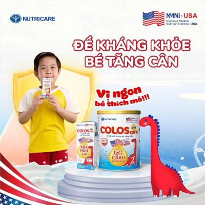 Sữa non Nutricare ColosCare 0+ hỗ trợ tiêu hóa, tăng cường hệ miễn dịch (800g)