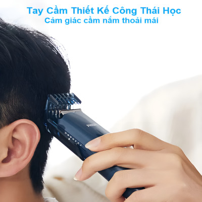 Tông đơ cắt tóc trẻ em series 3000 đời mới thương hiệu Philips HC3688/15 - Hàng nhập khẩu
