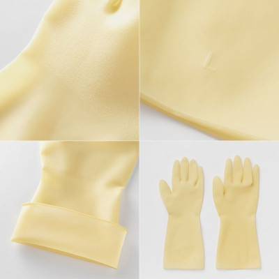 Găng Tay Cao Su Rửa Chén Tay Lửng Ngọc Trai Size S Thương Hiệu BEIGL Hàn Quốc