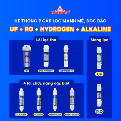 Máy Lọc Nước ROBOT Chức Năng Nóng Thông Minh Công Nghệ Lọc R.O + UF  Classy Pro 339GHKQ-UR - Hàng Chính Hãng