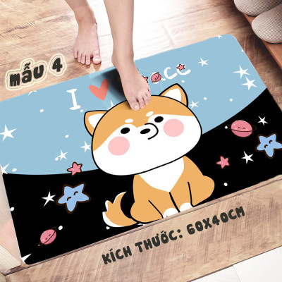 Thảm ngắn nhà bếp 60x40cm nhiều họa tiết
