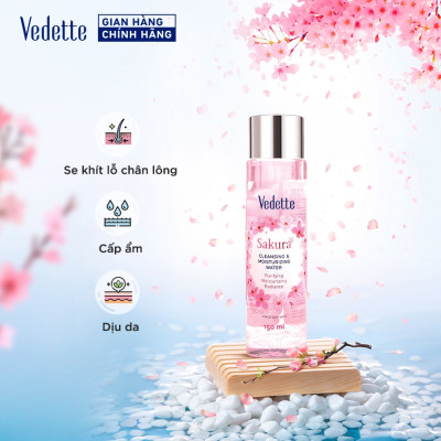 Toner Nước cân bằng dịu nhẹ Vedette Hương Hoa Anh Đào 150ml