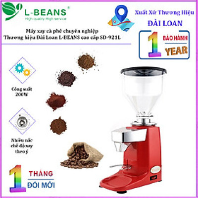 Máy xay cà phê chuyên nghiệp L-BEANS SD-921L công suất 250W, kiểu dáng hiện đại - Hàng Nhập Khẩu