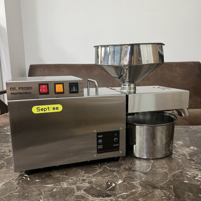 Máy Ép dầu thực vật Công nghiệp Thương hiệu Septree Mỹ Mã S9S, Công suất lớn 1200W, Phễu 5 Lít, Ép 8-12kg/giờ - Hàng Nhập Khẩu, BH 12 Tháng