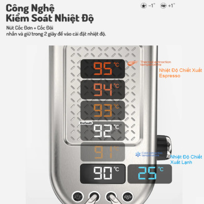 Máy pha cà phê bán tự động Espresso, Cappuccino, Latte thương hiệu HiBREW H10B cao cấp - Hàng Chính Hãng
