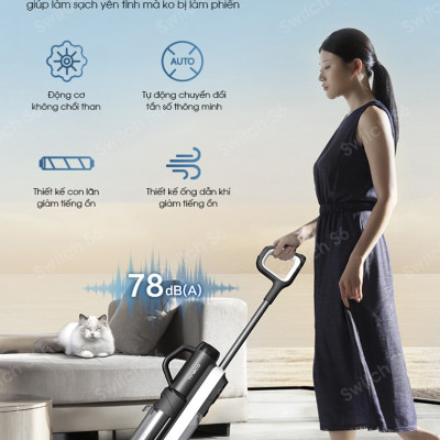 Máy Hút Bụi Lau Sàn Tineco Floor One Switch S6 Hút Bụi Lốc Xoáy, Sấy Khô 70°C Tràn Tràn Viền 2 Cạnh - Hàng Chính Hãng