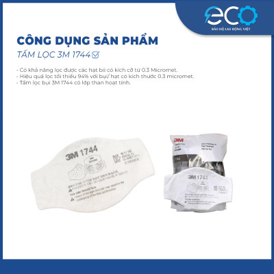 Tấm lọc bụi 3M 1744 dùng cho mặt nạ 3M 3100/3200