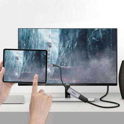 HUB Choetech HUB-H11 chuyển từ TYPE C sang Displayport 4K@60Hz  (hàng chính hãng)
