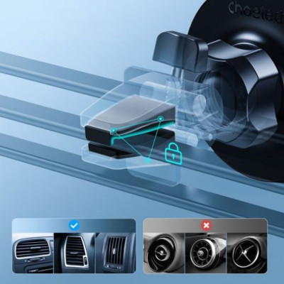 Giá đỡ Choetech AT0004 điện thoại hít nam châm kẹp khe gió trên ô tô  (Hàng chính hãng)