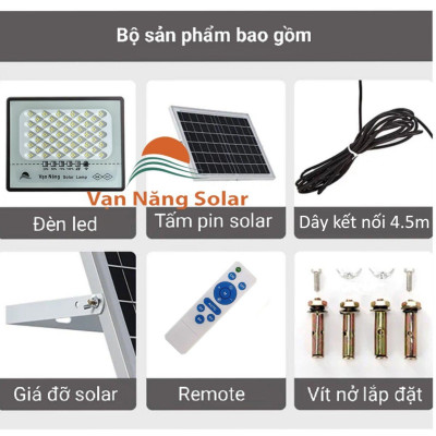 Đèn năng lượng mặt trời chóng loá Vạn Năng Solar 50W