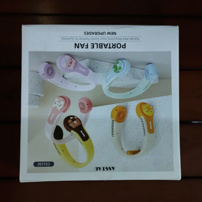 Quạt Quàng Cổ Không Cánh Hình Thú Siêu Cute - Hàng Chính Hãng