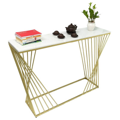 Bàn trang trí RANI mặt đá khung sắt Juno sofa CSTCT027 120x30x85 cm nhiều màu lựa chọn