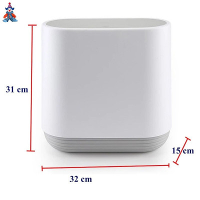 Thùng Đựng Rác Thông Minh SMART ECC- 06, Nắp Đóng Mở Một Chạm Tiện Ích, Chất Liệu Nhựa Cao Cấp Chống Nước, Chịu Nhiệt Tốt, Dung Tích 10 Lít - Hàng Nhập Khẩu.