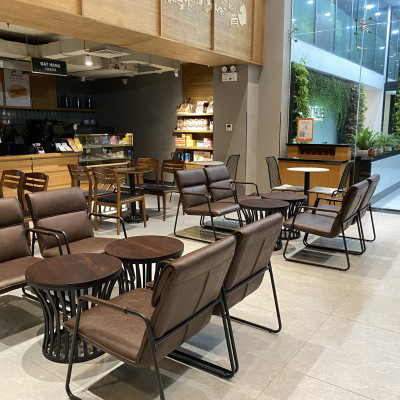 Ghế tựa lưng thư giãn, ghế đọc sách decor Arm Chair NF1 xuất khẩu Châu Âu đệm bọc si cao cấp