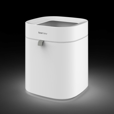 Thùng Rác Thông Minh TOWNEW T AIR LITE (WHITE) - Tự động đóng gói và thay túi rác - Bản Quốc Tế - Hàng Chính Hãng