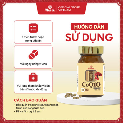 Combo 2 hộp viên uống MAMORI COQ10 giúp giảm cholesterol, giảm nguy cơ mắc bệnh tim mạch (300mg x 60viên)