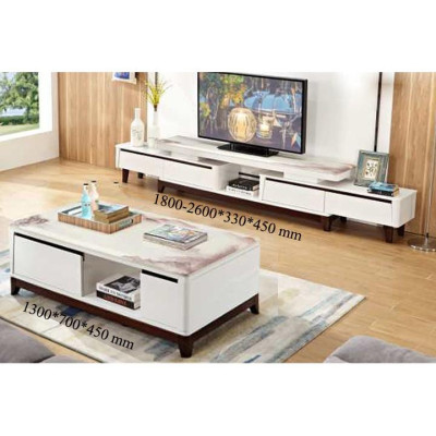 Tủ tivi và bàn sofa mặt đá hiện đại nhập khẩu Juno Sofa PH-SET 262 cao cấp