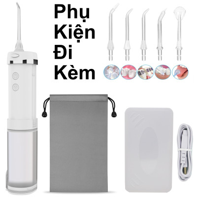 Tăm nước cầm tay H2ofloss HF-10, phiên bản tăm nước mini nhỏ gọn chỉ 14.5 cm dành cho người di chuyển nhiều